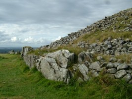 A side view of Loughcrew Passage Tomb, Co. Meath