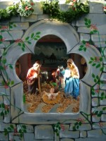 A Christmas crib at a shopping centre in Galway city